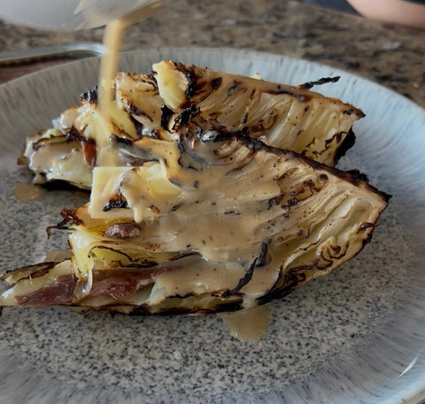Roasted Cabbage "Caesar"